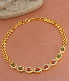 1 Gram Gold Bracelet Cz Stone Wedding Collections BRAC874