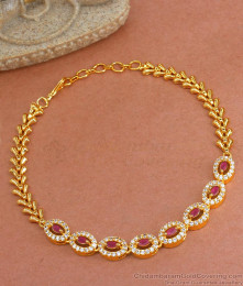 Attractive Cz Stone Gold Imitation Bracelet Design BRAC876