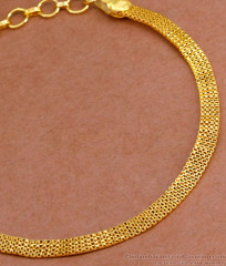 Regular Use Gold Bracelet Flat Design Hand Chain BRAC896 Regular Use Gold Bracelet Flat Design Hand Chain BRAC896