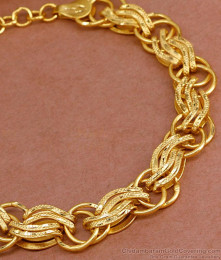 Premium Gold Forming Bracelet Light Weight Link Chain Design BRAC908