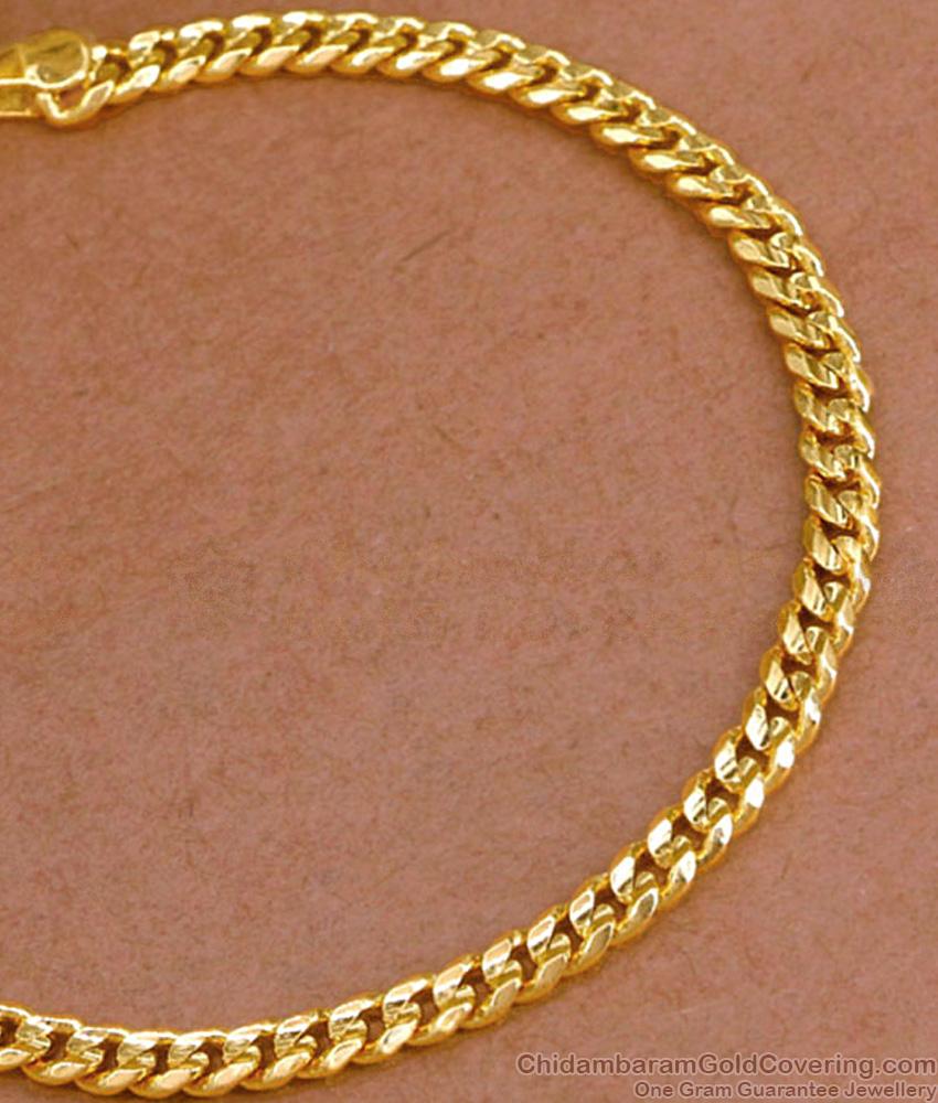 Buy Gold Plated Bracelet Sachin Chain Design Online BRAC909 Buy Gold Plated Bracelet Sachin Chain Design Online BRAC909