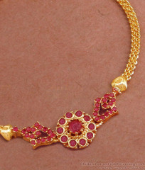 Full Ruby Stone 1 Gram Gold Bracelet For Occasional Wear BRAC951 Full Ruby Stone 1 Gram Gold Bracelet For Occasional Wear BRAC951