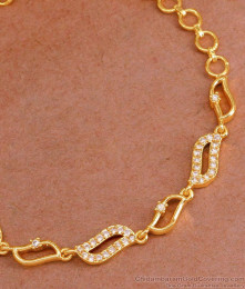 Daily Wear Gold Plated Light Weight Guarantee Bracelet BRAC971 Daily Wear Gold Plated Light Weight Guarantee Bracelet BRAC971