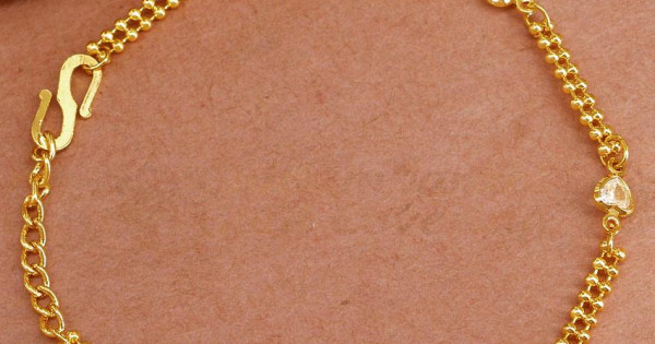 Heart Chain Bracelet – Gold