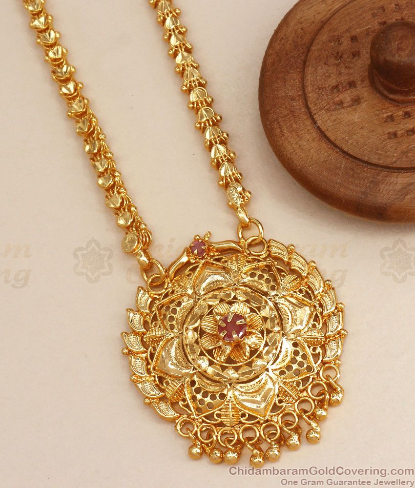 One Gram Gold Dollar Chain Daily Wear Jewelry Collections Shop Online BGDR1004