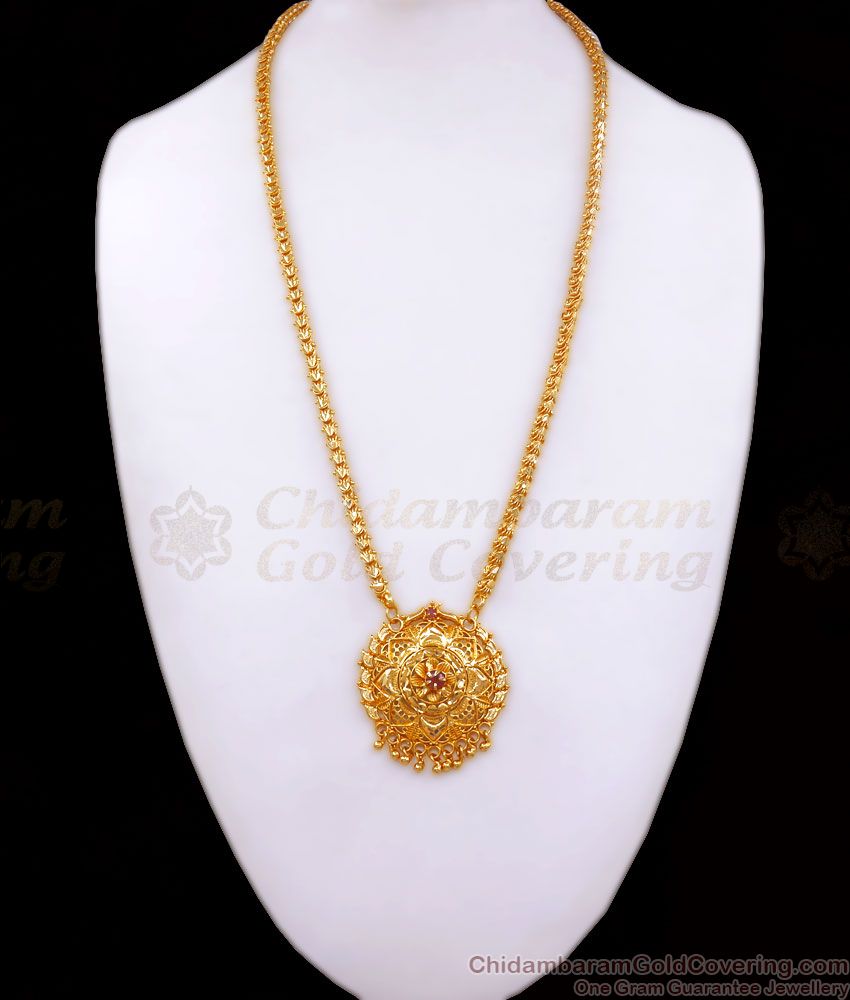 One Gram Gold Dollar Chain Daily Wear Jewelry Collections Shop Online BGDR1004