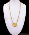 Double Swan Dollar One Gram Gold Chain Ruby Stone Collections BGDR1007