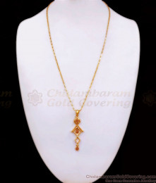 24 Inch One Gram Gold Ruby Stone Dollar Chain Shop Online BGDR1029 24 Inch One Gram Gold Ruby Stone Dollar Chain Shop Online BGDR1029