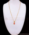 Pink Crystal Stone Gold Plated Dollar Chain College Wear Collections BGDR1030
