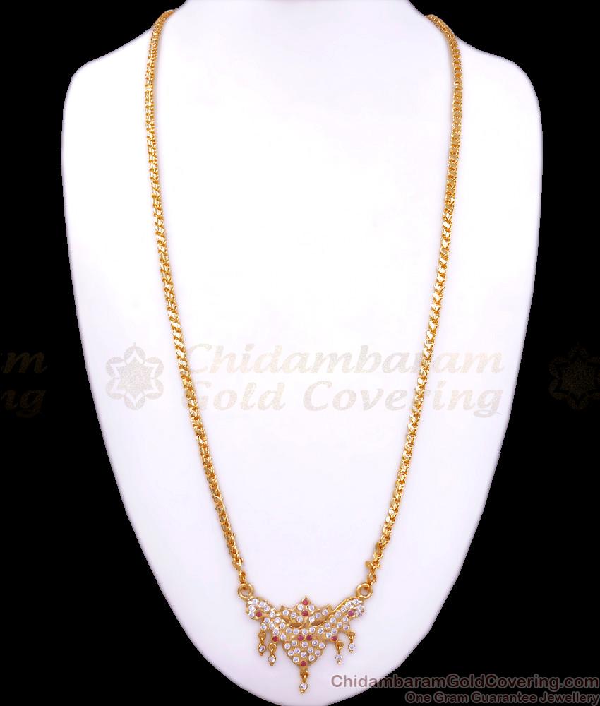 30 Inch Long Stylish 5 Metal Dollar Chain Gati Stone Designs Shop Online BGDR1036