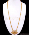 30 Inch Long Swan Design Impon Gold Dollar Chain Gati Stone Jewelry BGDR1041