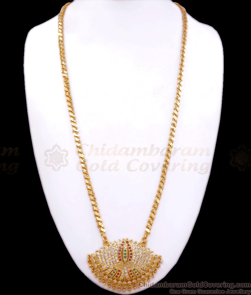 30 Inch Long Beautiful Lotus Design Impon Very Big Dollar Chain Shop Online BGDR1042