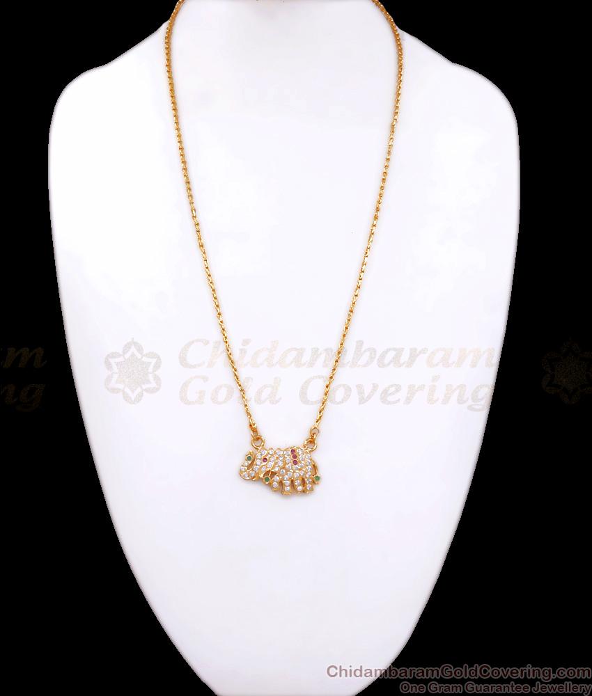 Cute Elephant Design Impon Gajendra Dollar Chain Shop Online BGDR1044