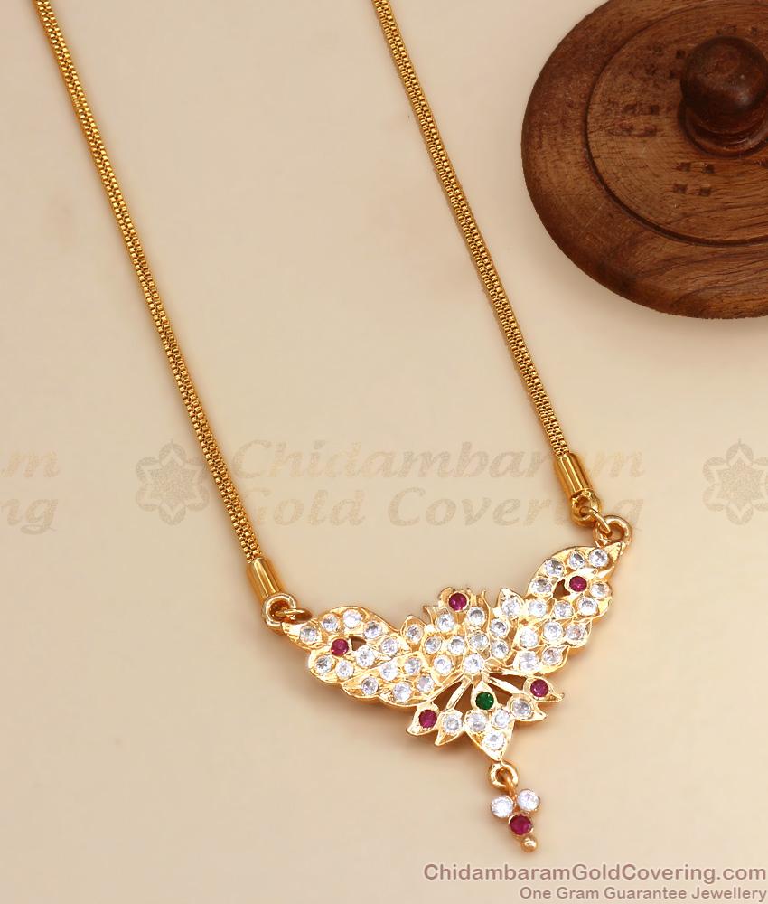 Butterfly Design 5 Metal Impon Dollar Chain Womens Fashion Jewelry BGDR1053