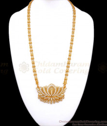Rettaivadam Double Line Impon Lotus Gold Dollar Chain Shop Online BGDR1058 Rettaivadam Double Line Impon Lotus Gold Dollar Chain Shop Online BGDR1058