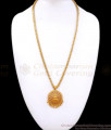 Lakshmi Pendant Ruby Kemp Stone Gold Plated Dollar Chain Collections Shop Online BGDR1069