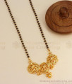 Trendy Single Line Black Beads Gold Plated Mangalsutra Dollar Chain Designs BGDR1072