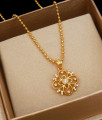 Trendy 1 Gram Gold Dollar Full Gold Beads Chain BGDR1076
