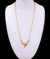 Buy Womens Gold Plated Dollar Chain For Office And College Wear BGDR1078