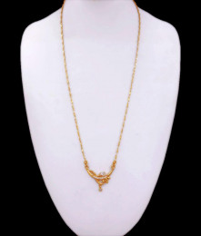 Buy Womens Gold Plated Dollar Chain For Office And College Wear BGDR1078 Buy Womens Gold Plated Dollar Chain For Office And College Wear BGDR1078