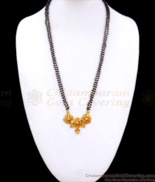 Beautiful 3 Floral Pendant Gold Imitation Mangalsutra Dollar Chain Shop Online BGDR1083