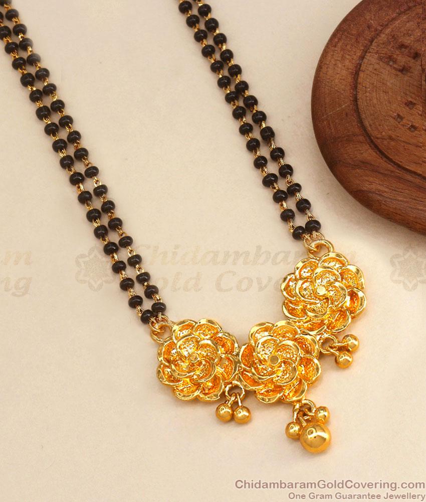 Traditional Gold Plated Mangalsutra Floral Dollar Chain Daily Wear Collections BGDR1084