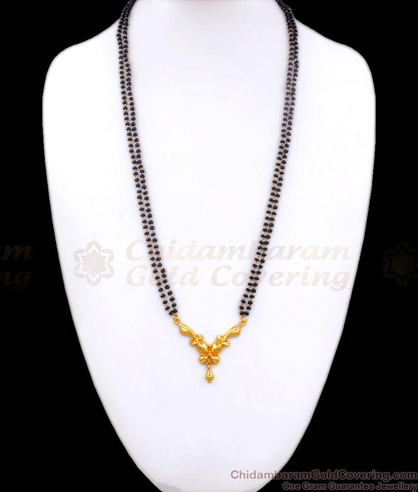 Regular Wear 2 Line Gold Imitation Mangalsutra Collections Shop Online BGDR1085