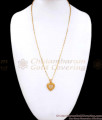 Valentine Special Slim Chain Gold Heart Dollar Design BGDR1089