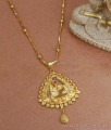 Floral Gold Beaded Wheat Chain Ruby Stone Dollar Designs Shop Online BGDR1092