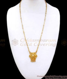 Office and College Wear Plain One Gram Gold Dollar Chain Shop Online BGDR1093