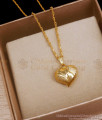 3D Heart Shaped Gold Plated Pendant Long Chain Designs Shop Online BGDR1099