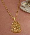 One Gram Gold Dollar Chain Regular Wear Hanging Beads Designs BGDR1100