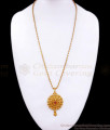 Unique Bollywood Fashion Gold Dollar Chain Ruby Stone Collections BGDR1103