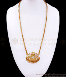 5 Metal Impon Double Swan Dollar Chain Full Gati White Stone Designs BGDR1109 5 Metal Impon Double Swan Dollar Chain Full Gati White Stone Designs BGDR1109