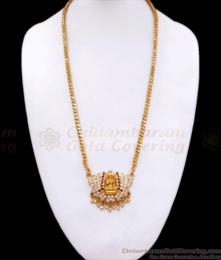 Multi Stone 5 Metal Dollar Chain Lakshmi Patterns Shop Online BGDR1113