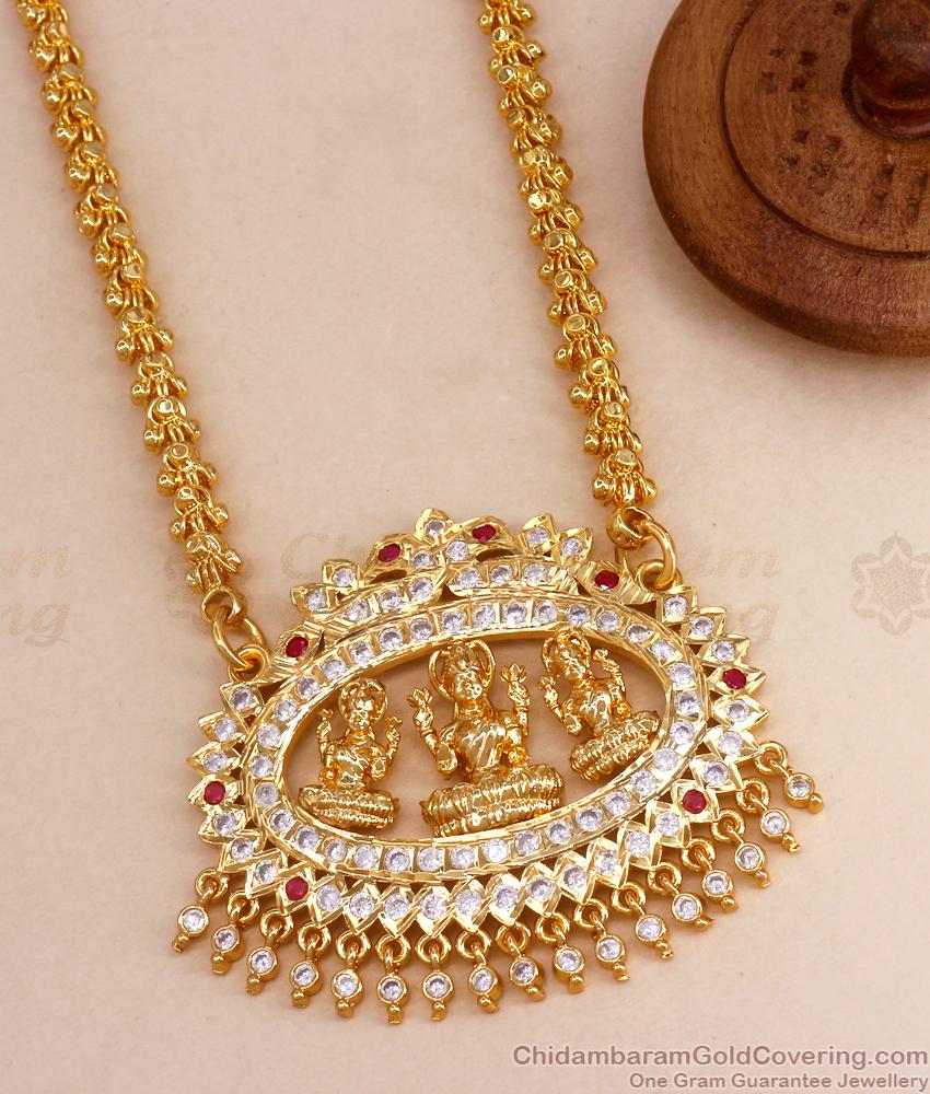 High Quality Impon Lakshmi Dollar Chain Multi Stone Collections BGDR1115