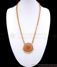 Gorgeous Floral 1 Gram Gold Dollar Chain Full Ruby Kemp Jewelry BGDR1122 Gorgeous Floral 1 Gram Gold Dollar Chain Full Ruby Kemp Jewelry BGDR1122