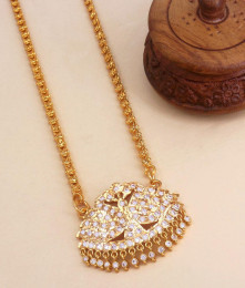 30 Inch Long Dual Swan Impon Dollar Chain 5 Metal Jewelry BGDR1133-Lg