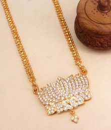 Pure Lotus Impon Dollar Chain Full White Stone Designs BGDR1138 Pure Lotus Impon Dollar Chain Full White Stone Designs BGDR1138