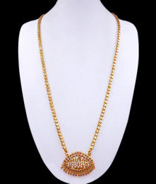 New Impom Pearl Dollar With Gold Plated Chain Heart Designs BGDR1140-Lg New Impom Pearl Dollar With Gold Plated Chain Heart Designs BGDR1140-Lg