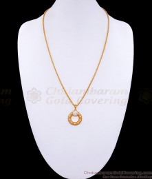 Ad Stone Gold Plated Dollar With Chain For Women BGDR1143 Ad Stone Gold Plated Dollar With Chain For Women BGDR1143