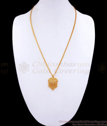 Heart Shaped Gold Plated Pendant Long Chain Design BGDR1160 Heart Shaped Gold Plated Pendant Long Chain Design BGDR1160