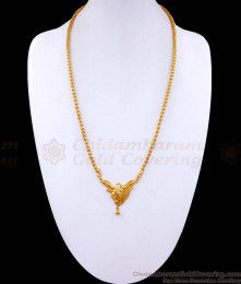 One Gram Gold Floral Dollar Chain Without Stone BGDR1171 One Gram Gold Floral Dollar Chain Without Stone BGDR1171