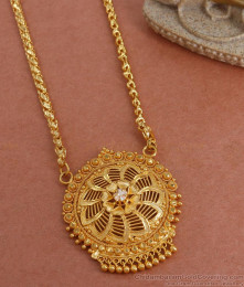 One Gram Gold Big Dollar Chain Guarantee Jewelry BGDR1178 One Gram Gold Big Dollar Chain Guarantee Jewelry BGDR1178
