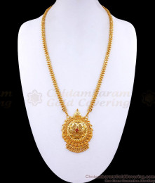 Beautiful Gold Plated Big Dollar Chain For Occasional Wear BGDR1181