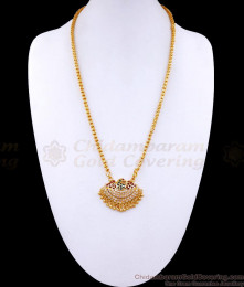 Multistone Swan Design Impon Panchaloha Gold Dollar Chain BGDR1183 Multistone Swan Design Impon Panchaloha Gold Dollar Chain BGDR1183