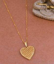 New Model Gold Design Hear Shaped Pendant Chain Without Stone BGDR1228 New Model Gold Design Hear Shaped Pendant Chain Without Stone BGDR1228