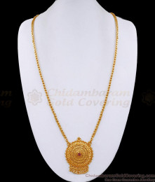30 Inch Long Real Gold Look Ruby Stone Floral Dollar Chain With Price Online BGDR1248-Lg 30 Inch Long Real Gold Look Ruby Stone Floral Dollar Chain With Price Online BGDR1248-Lg
