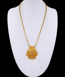 Unique Bollywood Fashion Gold Medium Size Dollar Chain For Women BGDR1256 Unique Bollywood Fashion Gold Medium Size Dollar Chain For Women BGDR1256