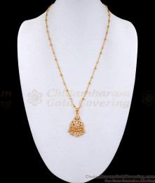 New Model Daily Wear Gold Beaded Chain Impon Dollar For Women BGDR1278 New Model Daily Wear Gold Beaded Chain Impon Dollar For Women BGDR1278